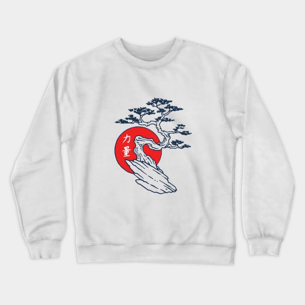 Bonsai Tree Illustration Tshirt Crewneck Sweatshirt by evergreen_brand